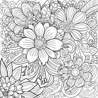 Pagina Da Colorare Tatuaggio Floreale Intricato 63740-52730