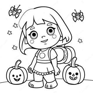 Pagina Da Colorare Di Dora Halloween 63849-52814