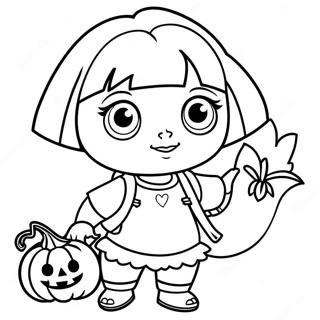 Pagina Da Colorare Di Dora Halloween 63849-52815