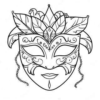 Maschera Di Carnevale Pagine Da Colorare