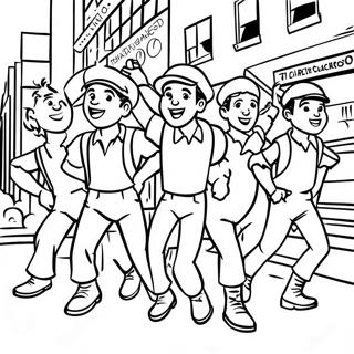 Pagina Da Colorare Dei Personaggi Dei Newsies In Azione 64290-53170