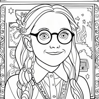 Pagina Da Colorare Della Rivista Quibbler Di Luna Lovegood 64350-53213