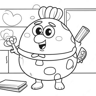 Pagina Da Colorare Di Mrs Puff Nella Sua Aula 64401-53244