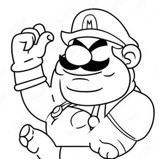 Wario Pagine Da Colorare