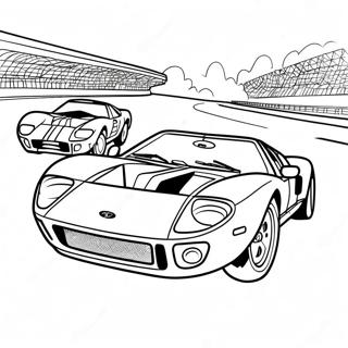 Pagina Da Colorare Della Classica Ford Gt Da Corsa 64511-53339