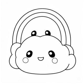 Adorabili Squishmallows In Una Pagina Da Colorare Arcobaleno 64561-53384