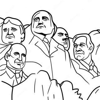 Famosi Presidenti Sul Monte Rushmore Pagina Da Colorare 64571-53387