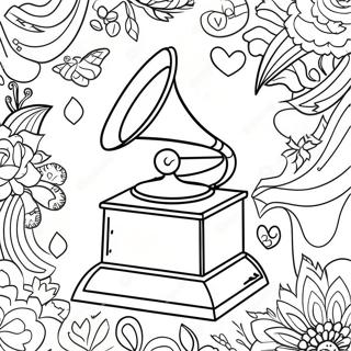 Pagina Da Colorare Del Premio Grammy Colorato 64591-53403