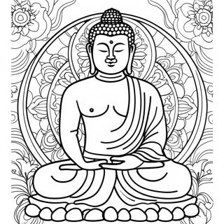 Pagina Da Colorare Buddha Pacifista 6495-5285