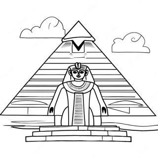 Pagina Da Colorare Della Maestosa Piramide Egiziana 65011-53734