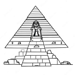 Pagina Da Colorare Della Maestosa Piramide Egiziana 65011-53735