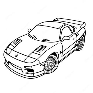 Pagina Da Colorare Della Rx7 Sports Car 65240-53916