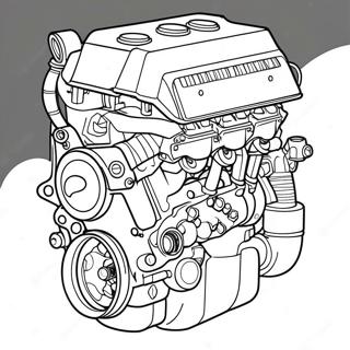 Pagina Da Colorare Del Motore Turbo Della Rx7 65241-53919