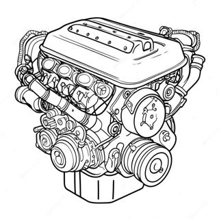 Pagina Da Colorare Del Motore Turbo Della Rx7 65241-53920