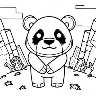 Pagina Da Colorare Panda Di Minecraft 65320-53971