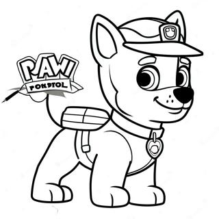 Pagina Da Colorare Tracker Della Paw Patrol 65370-54018