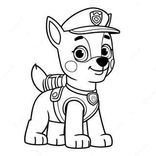 Pagina Da Colorare Tracker Della Paw Patrol Avventuroso 65371-54038