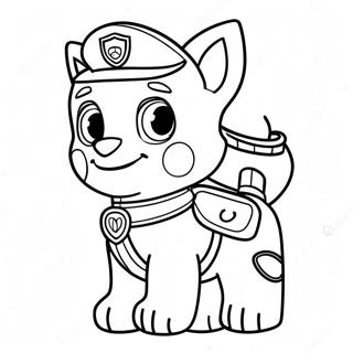 Pagina Da Colorare Tracker Della Paw Patrol Avventuroso 65371-54039