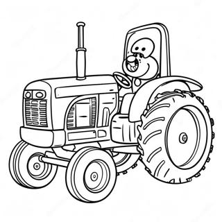 Pagina Da Colorare Di Tractor Ted 65510-54127