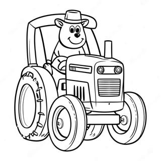 Pagina Da Colorare Di Tractor Ted 65510-54128