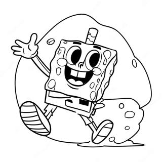 Spongebob Che Calcia La Palla Da Colorare 65541-54146