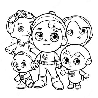 Pagina Da Colorare Di Super Why E Amici 6565-5342