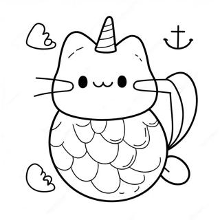 Pusheen Sirena Da Colorare 65760-54315