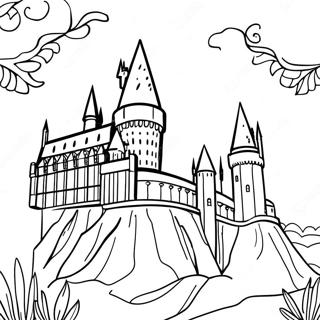 Pagina Da Colorare Del Castello Di Hogwarts 66091-54585