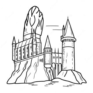 Pagina Da Colorare Del Castello Di Hogwarts 66091-54587