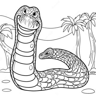 Titanoboa Pagine Da Colorare