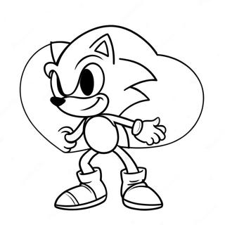 Pagina Da Colorare Di Sonic Per San Valentino 66760-55123