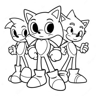 Pagina Da Colorare Di Sonic E Amici Per San Valentino 66761-55133