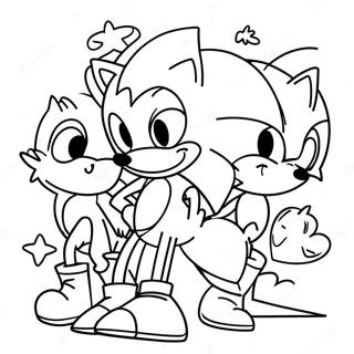 Pagina Da Colorare Di Sonic E Amici Per San Valentino 66761-55135