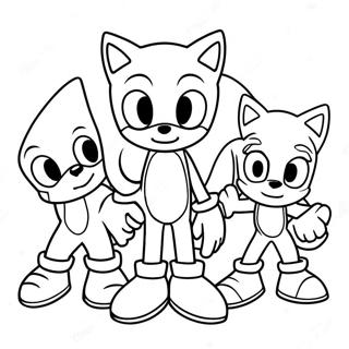 Pagina Da Colorare Di Sonic E Amici Per San Valentino 66761-55136