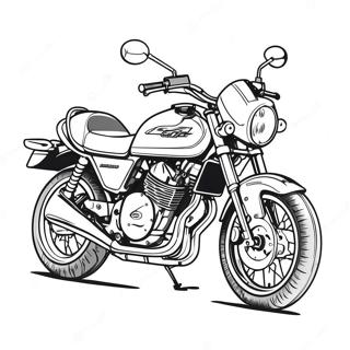 Pagina Da Colorare Della Motocicletta Kawasaki 66850-55200