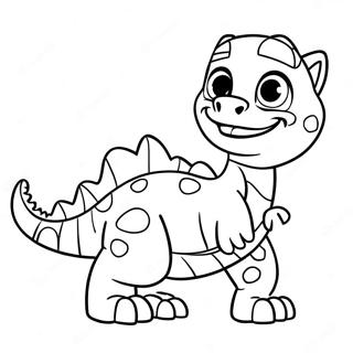 Rex Il Dinosauro Pagina Da Colorare Della Paw Patrol 67052-55335