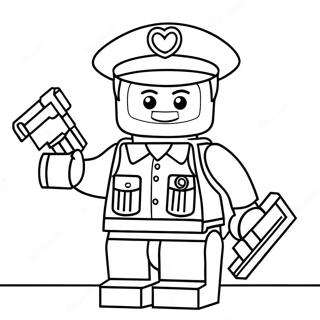 Pagina Da Colorare Dellagente Di Polizia Lego In Azione 67173-55433