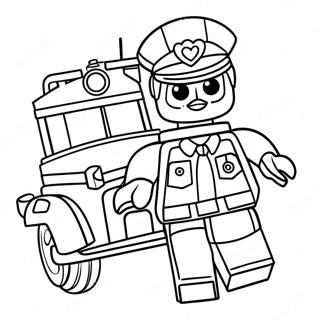 Pagina Da Colorare Dellagente Di Polizia Lego In Azione 67173-55434