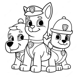 Pagina Da Colorare Di Paw Patrol A Natale 671-536