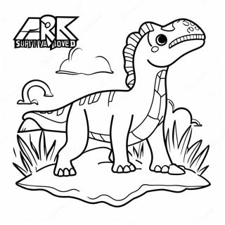 Pagina Da Colorare Del Logo Di Ark Survival Evolved 67262-55482