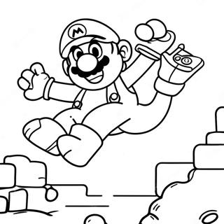 Pagina Da Colorare Di Super Mario Che Salta Sopra I Goomba 67383-55597