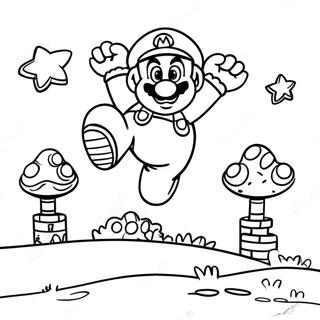 Pagina Da Colorare Di Super Mario Che Salta Sopra I Goomba 67383-55600