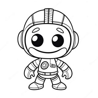 Pagina Da Colorare Di Sackboy In Abbigliamento Da Avventura 67403-55613