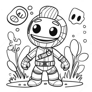 Pagina Da Colorare Di Sackboy In Abbigliamento Da Avventura 67403-55614