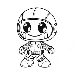 Pagina Da Colorare Di Sackboy In Abbigliamento Da Avventura 67403-55616