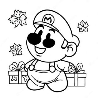 Pagina Da Colorare Di Mario A Natale 6754-5490