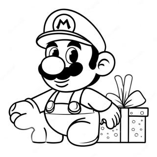 Pagina Da Colorare Di Mario A Natale 6754-5492