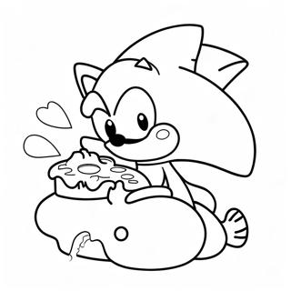 Pagina Da Colorare Di Cute Cream E Cheese Sonic In Azione 67663-55818