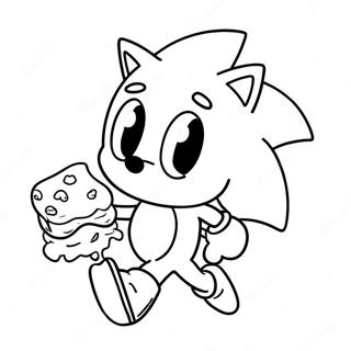 Pagina Da Colorare Di Cute Cream E Cheese Sonic In Azione 67663-55819