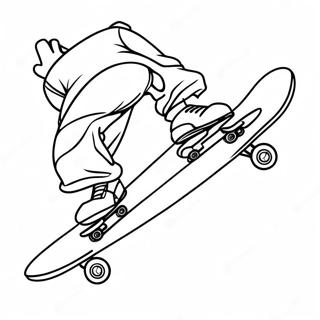 Pagina Da Colorare Cool Skateboard Tricks 6795-5525